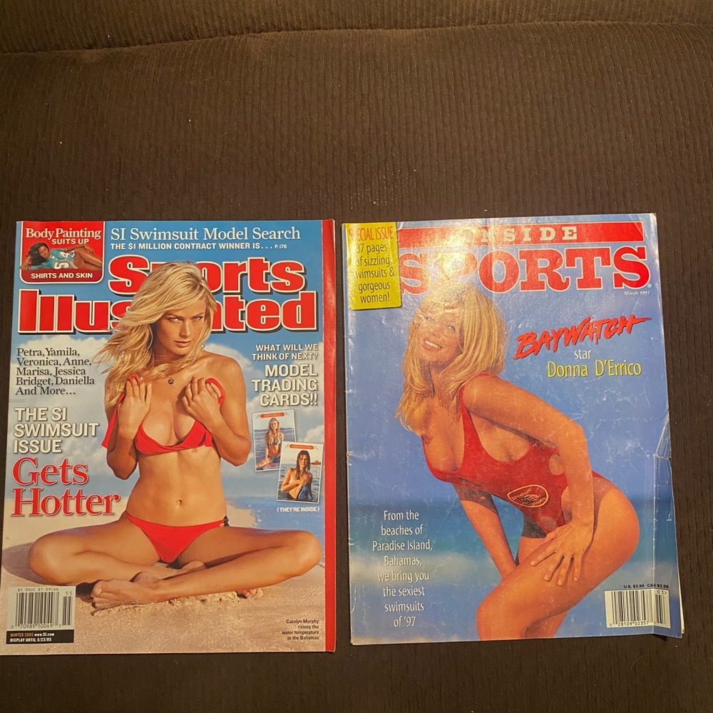 2 Vintage Sports Illustrated Swimsuit Issue Magazines